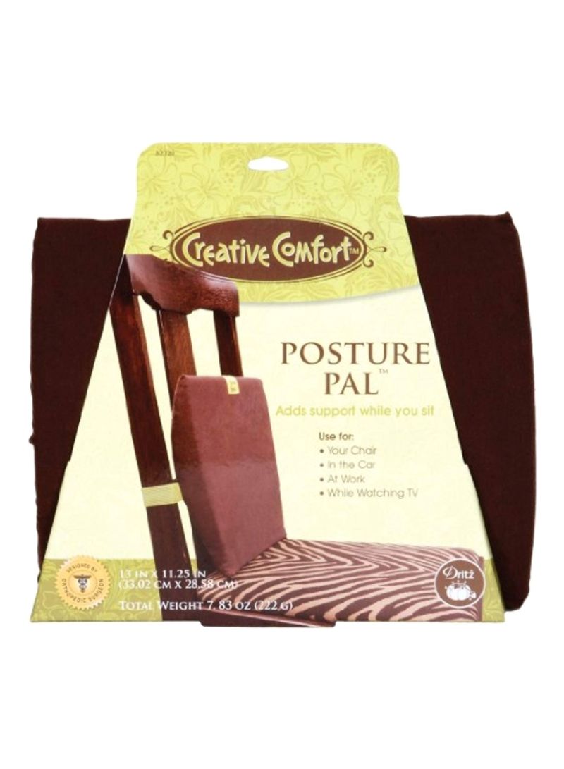 Posture Pal Chair Pad Brown 13x11.25inch