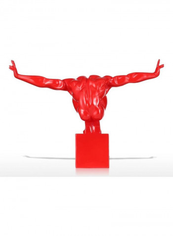 Decorative Diving Posture Sculpture Red