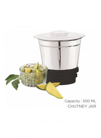 Flora Deluxe Mixer Grinder with Jars B243-Silver/Black أسود/ فضي