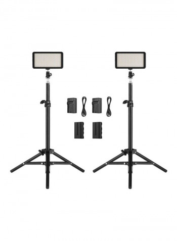 LED Dimmable Photography Light With Accessories White