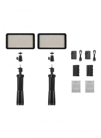 LED Dimmable Photography Light With Accessories White