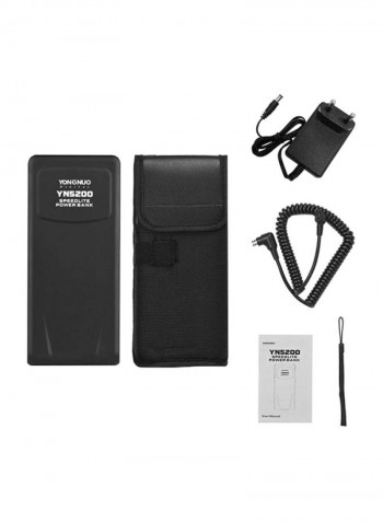 Professional Speedlite Power Bank For Camera 17.4x7.5x2.5cm Black