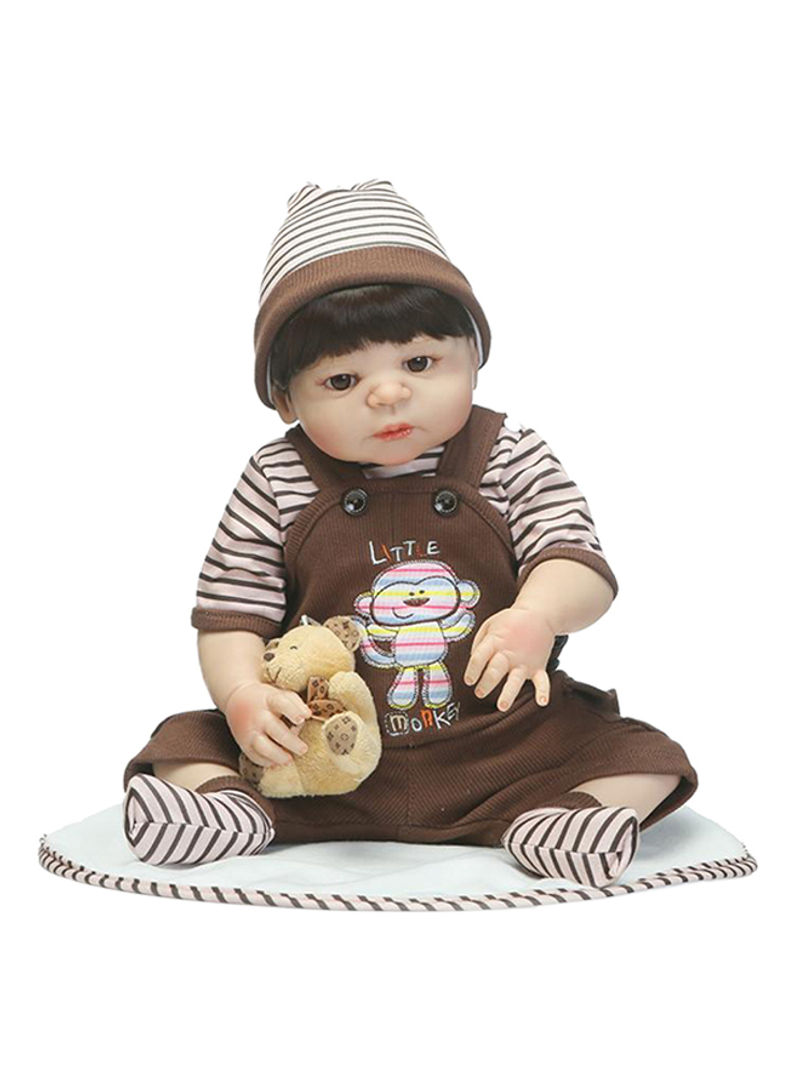Silicone Toddler Baby Doll 50 x 14 x 20centimeter