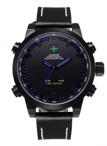 Men's LED Round Analog Watch 61