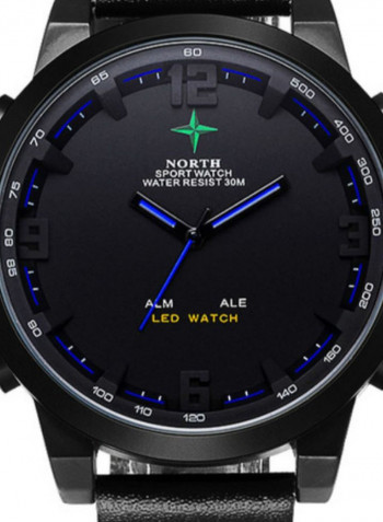Men's LED Round Analog Watch 61