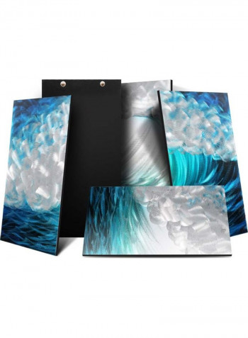 5-Piece Wave Seascape Decorative MDF Wall Art Multicolour