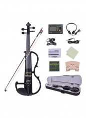 4/4 Full Size  Solid Wood Electric Silent Violin Set