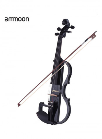 4/4 Full Size  Solid Wood Electric Silent Violin Set