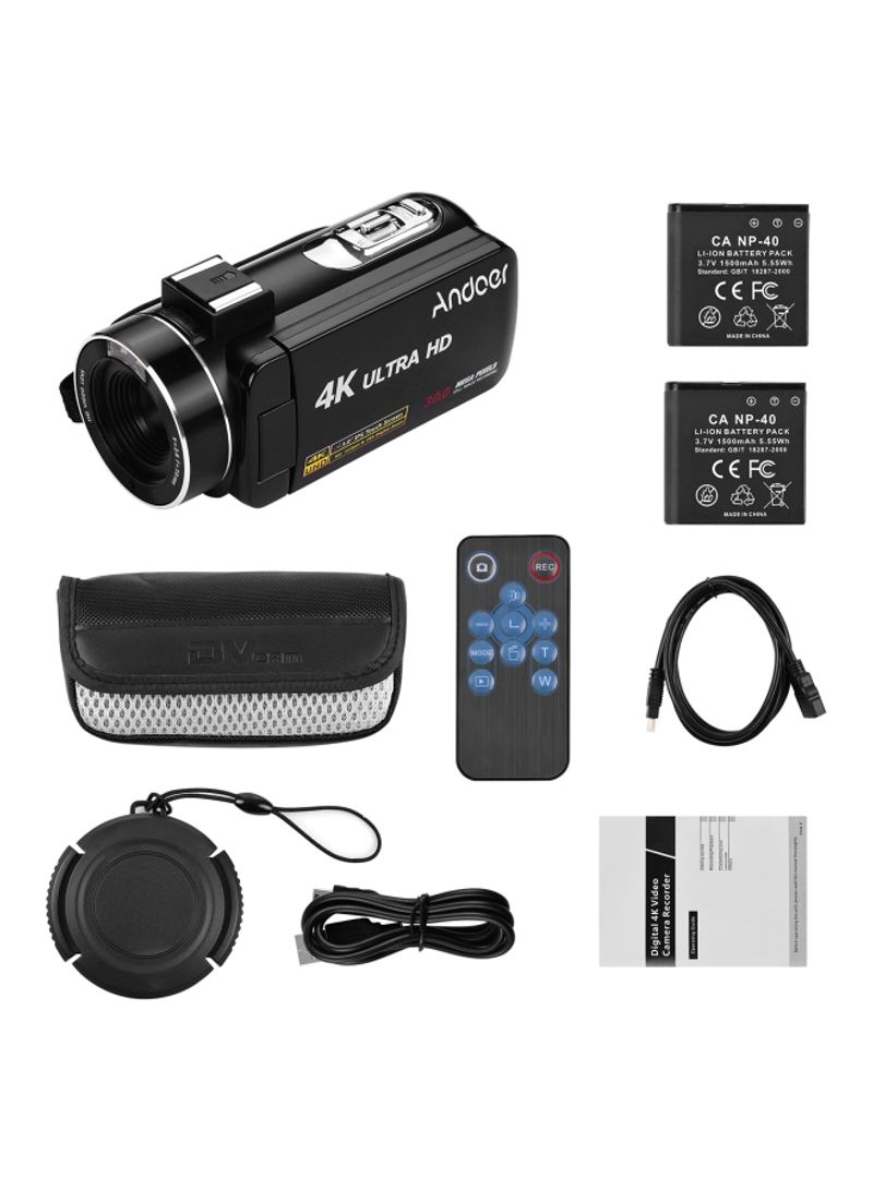 4K Ultra HD Handheld Professional Digital Video Camera