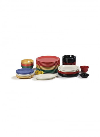 48-Piece Fruit Bowl Set Black 3.5ounce