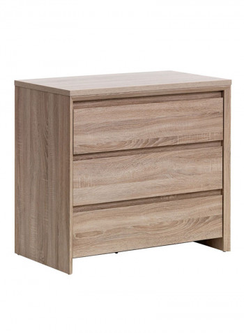 Hallund 3 Drawer Chest Oak