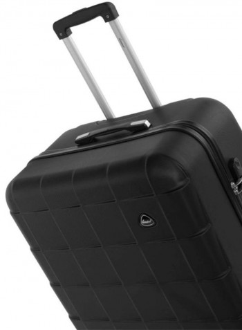 4-Piece Luggage Trolley Set Black