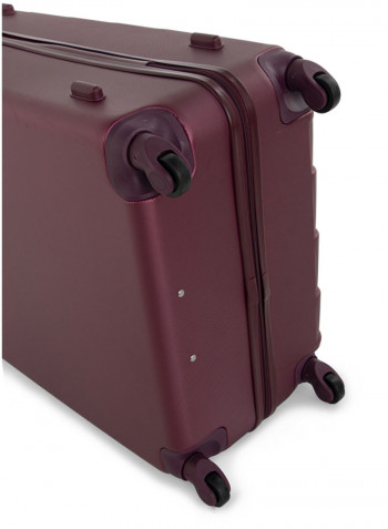 Hardside 4 Piece Luggage Trolley Set Burgundy