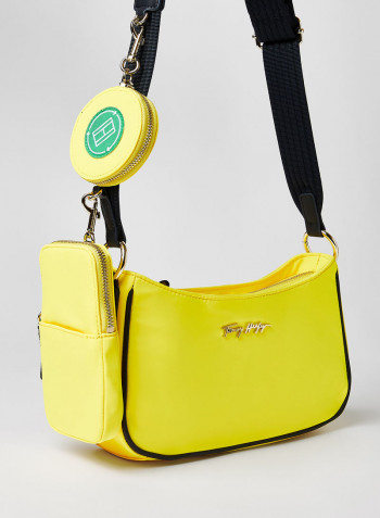 Logo Crossbody Bag Vivid Yellow