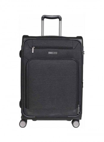 Peridot Softside 3 Piece Luggage Trolley Set Black