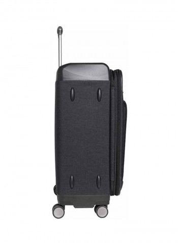 Peridot Softside 3 Piece Luggage Trolley Set Black