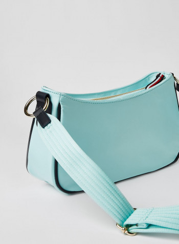 Recycled Polyester Crossbody Bag Blue