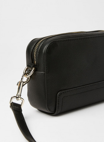 Monogram Plaque Camera Bag Black