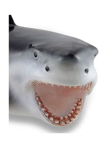 Predator Shark Head Wall Mount Statue Grey/White 16x11.5x10inch