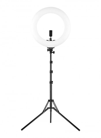 60W Dimmable 3000-6000K Colour Temperature Photography LED Ring Light 18inch Black