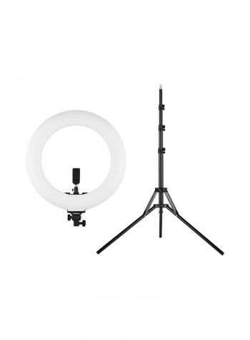 60W Dimmable 3000-6000K Colour Temperature Photography LED Ring Light 18inch Black