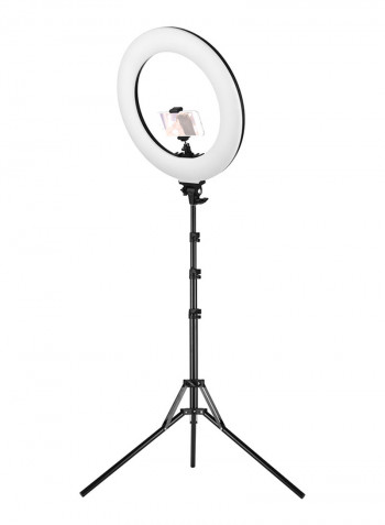 60W Dimmable 3000-6000K Colour Temperature Photography LED Ring Light 18inch Black