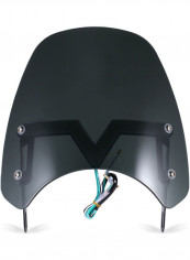 Universal Motorcycle Windshield With DRL Turn Signal Light