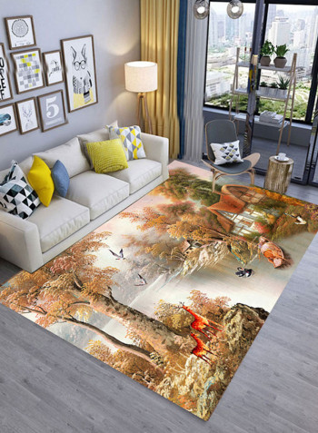 Designer Living Room Carpet Multicolour 80x160centimeter