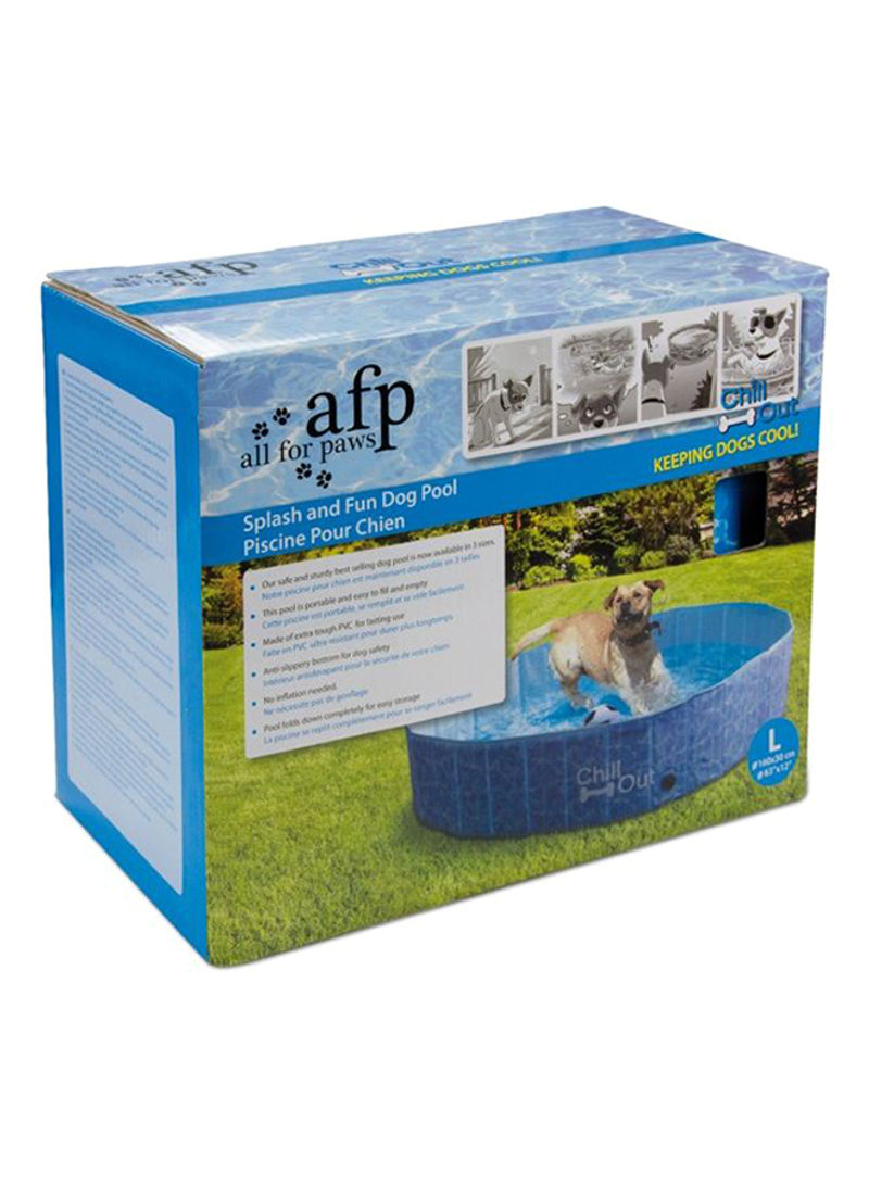 Chill Out Splash And Fun Dog Pool Blue L