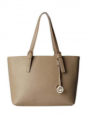 Polyester Blend Shoulder Bag Brown