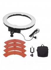 LED Photography Ring Light With Accessories White/Black/Brown