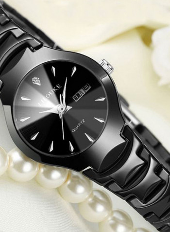 Women's Stainless Steel Brief Design Analog Watch 8817