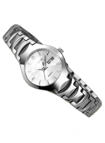 Women's Stainless Steel Brief Design Analog Watch 8819