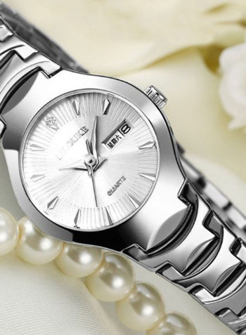 Women's Stainless Steel Brief Design Analog Watch 8819