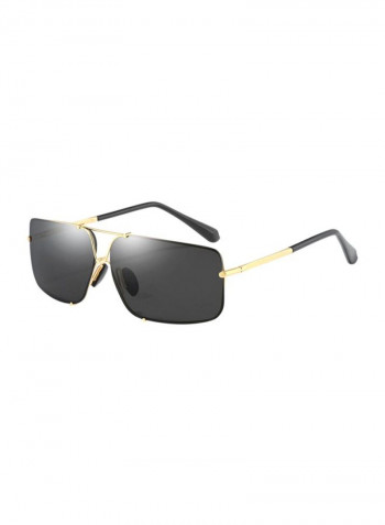 Men's Rectangular Sunglasses - Lens Size: 65 mm