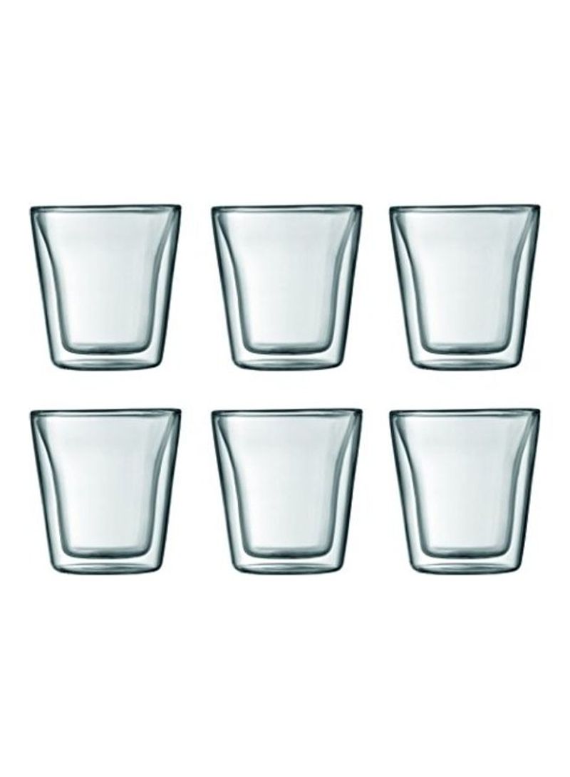 6-Piece Drink Glass Set Clear