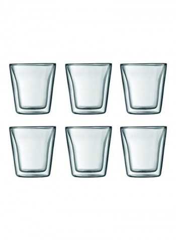 6-Piece Drink Glass Set Clear