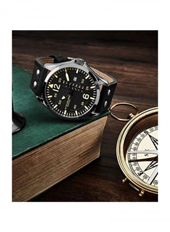 Men's Leather Analog Watch 3916.1