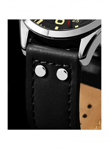 Men's Leather Analog Watch 3916.1