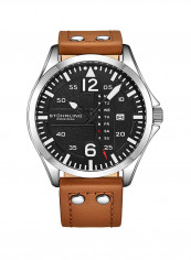 Men's Casual Leather Quartz Analog Wrist Watch 3916.2