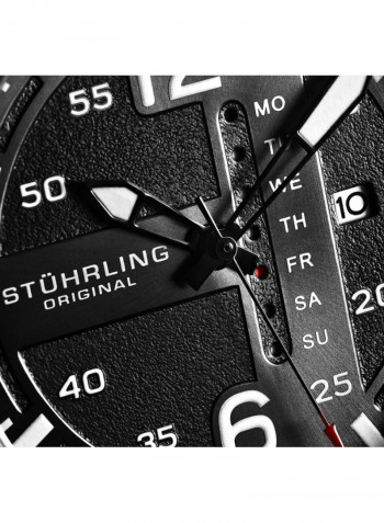 Men's Casual Leather Quartz Analog Wrist Watch 3916.2