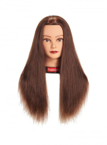 Hair Extension With Mannequin Brown