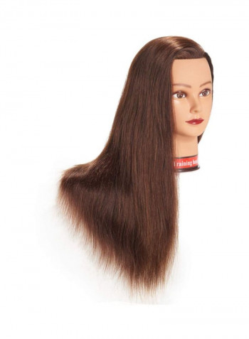 Hair Extension With Mannequin Brown