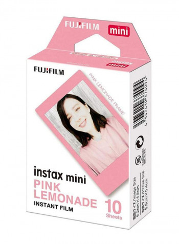 Pack Of 20 Instax Mini Lemonade Film Pink