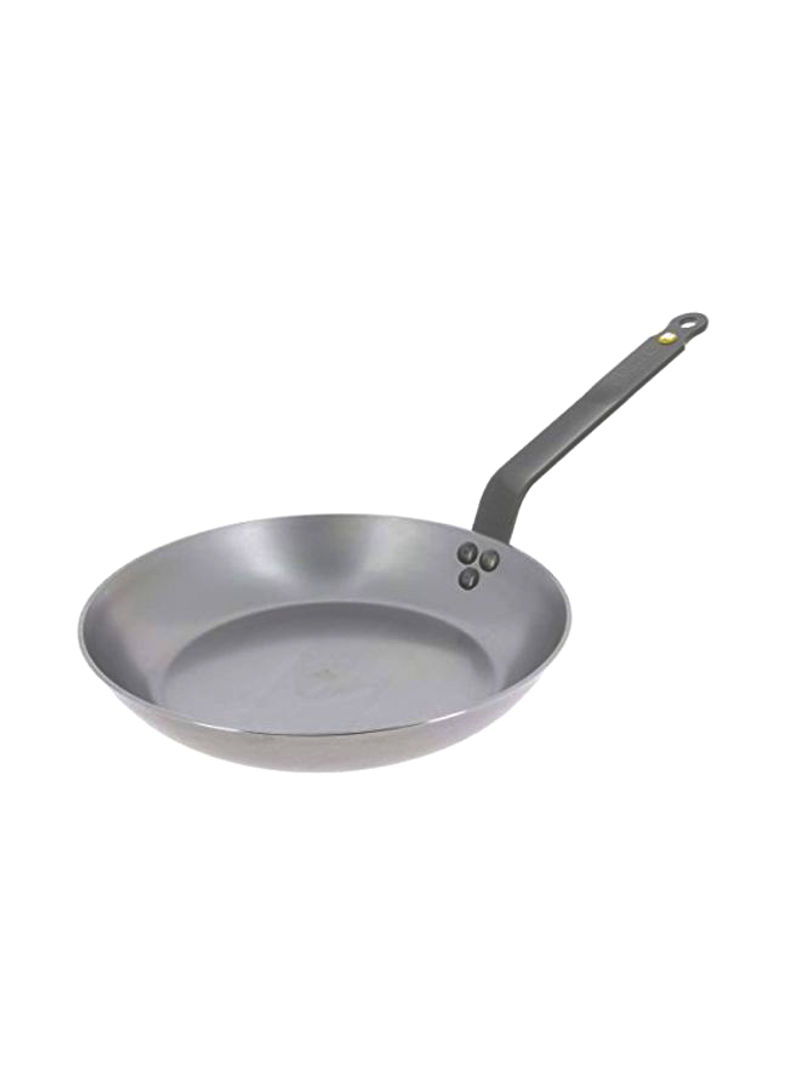 Carbon Steel Fry Pan Silver/Grey 3.3x7.9x1.3inch