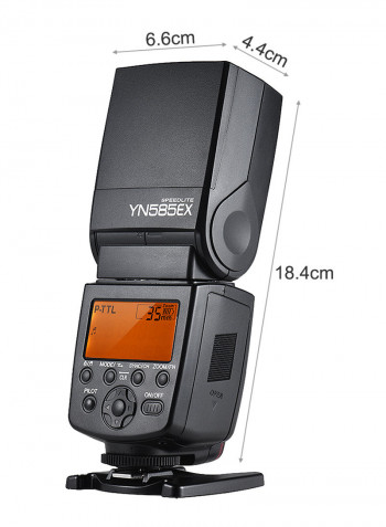 Wireless Speedlight Camera Flash Black