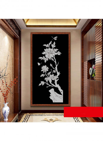 Plant Design Wall Sticker Grey