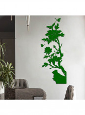 1 Piece Acrylic Wall Sticker- Fresh Plant Design Green