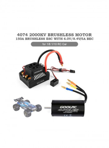 Brushless Motor And Brushless Splash-Proof Electronic Speed Controller RC Truck Off-road Car 1RM11975