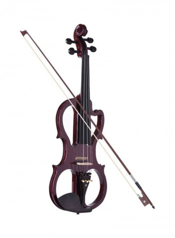 Wood Electric Violin Fiddle Maple Body